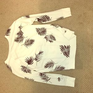 Palm print sweatshirt